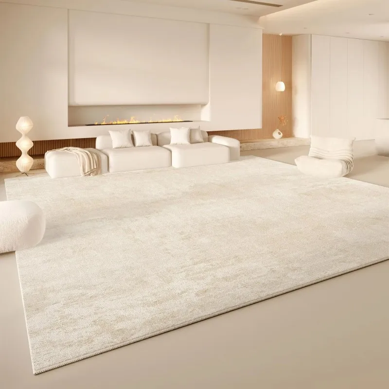 VIKAMA Minimalist Solid-Color Short-Pile Area Rug—Durable and Machine-Washable Home Decor for Bedrooms and Living Rooms