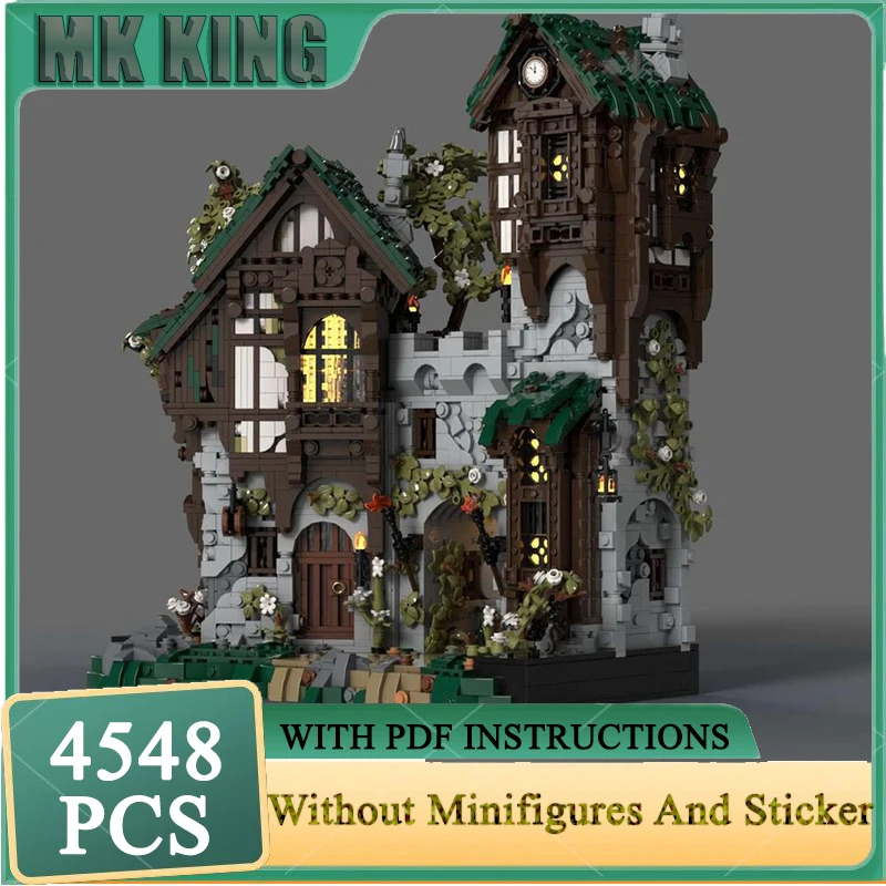 

Moc Building Blocks Gate Keepers Medieval Castle Fantasy Model Technical Bricks DIY Assembly Construction Holiday Gift Toys