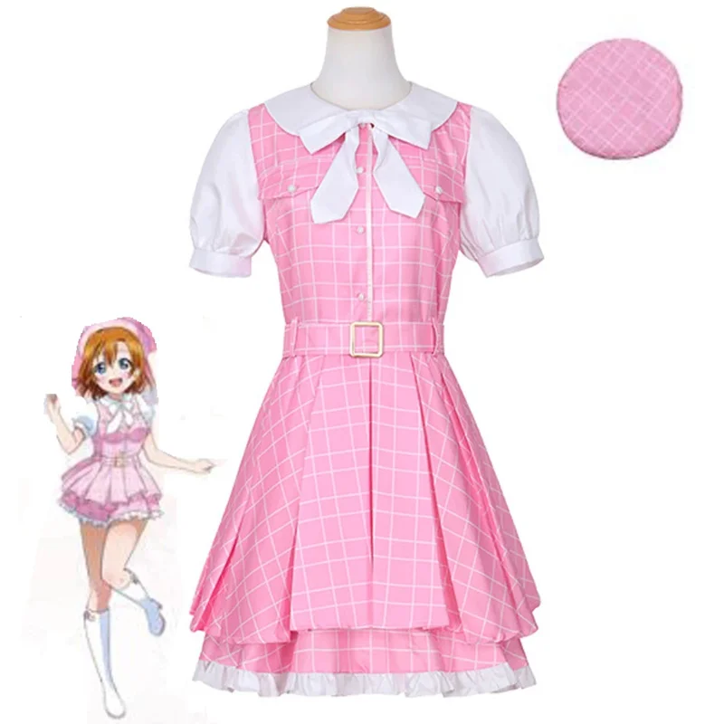 

Новый Lovelive! Love Live Косплей Костюм Kousaka Honoka Minami Kotori Sonoda Umi Летняя форма Платье Хэллоуин Женские комплекты