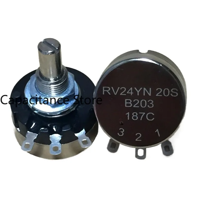 

5PCS New single circle carbon film potentiometer RV24YN20SB203 B20K with affordable spot price