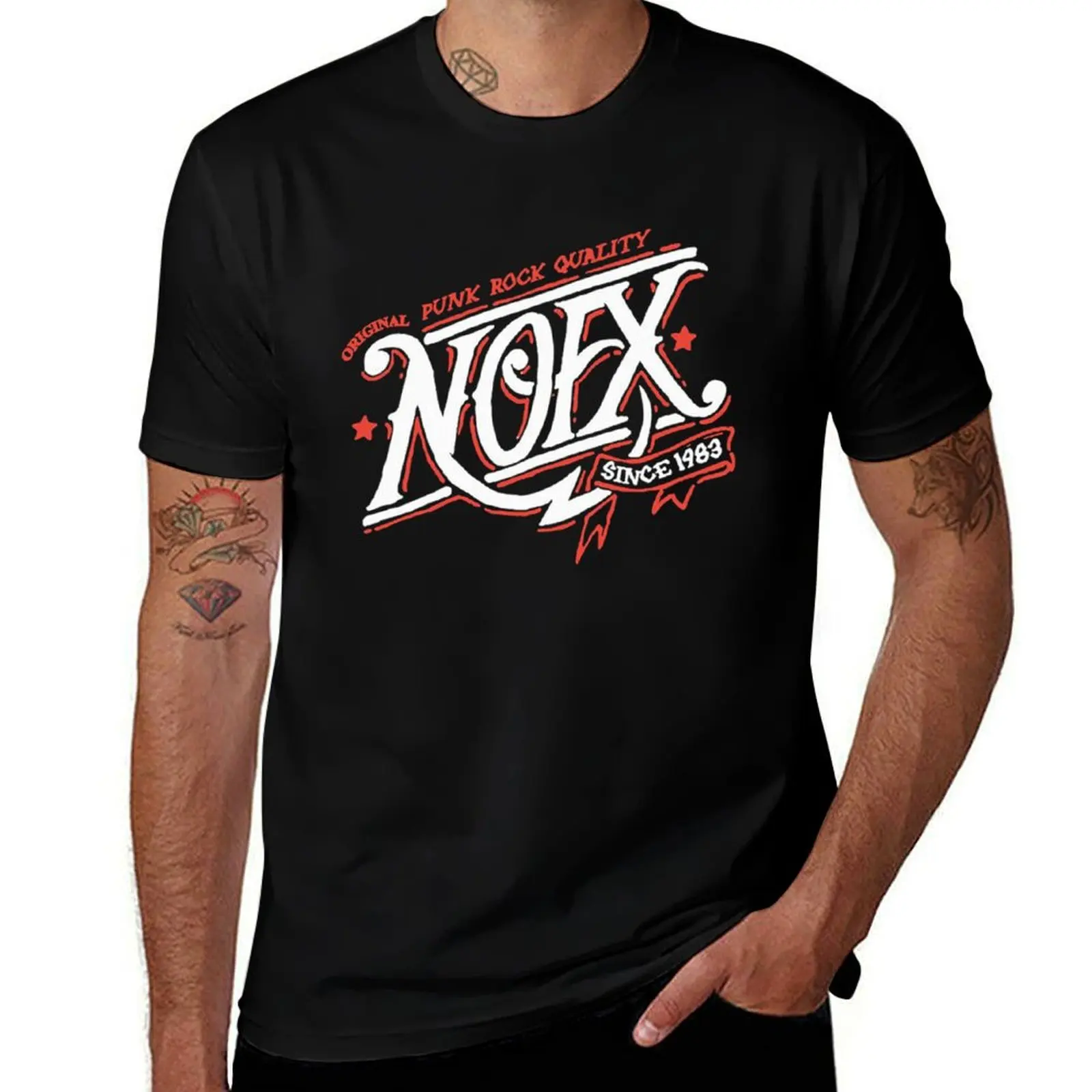 NOFX The Original Punk Rock Band T-Shirt korean fashion summer top vintage boys animal print tshirts for men