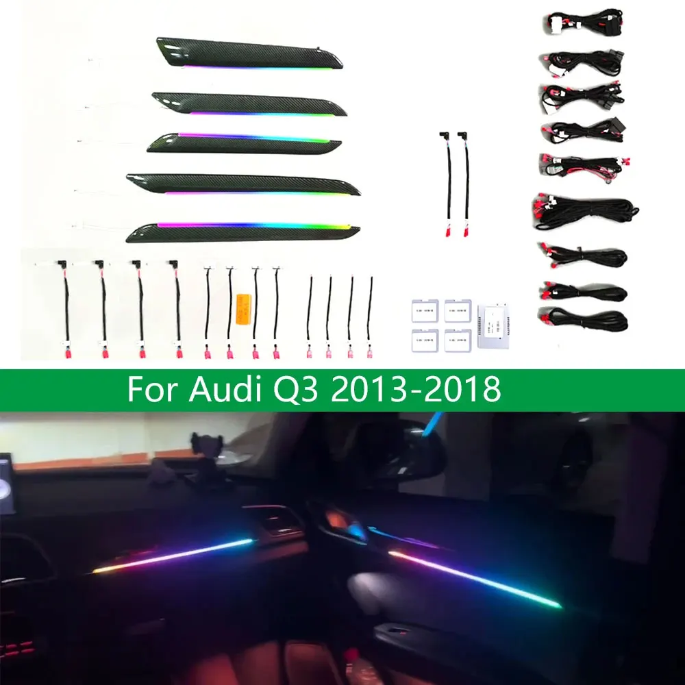 LHD RHD symphony Ambient light for audi Q3 RSQ3 2013-2018 Atmospher interior ambiente beleuchtung ambiente LED lighting