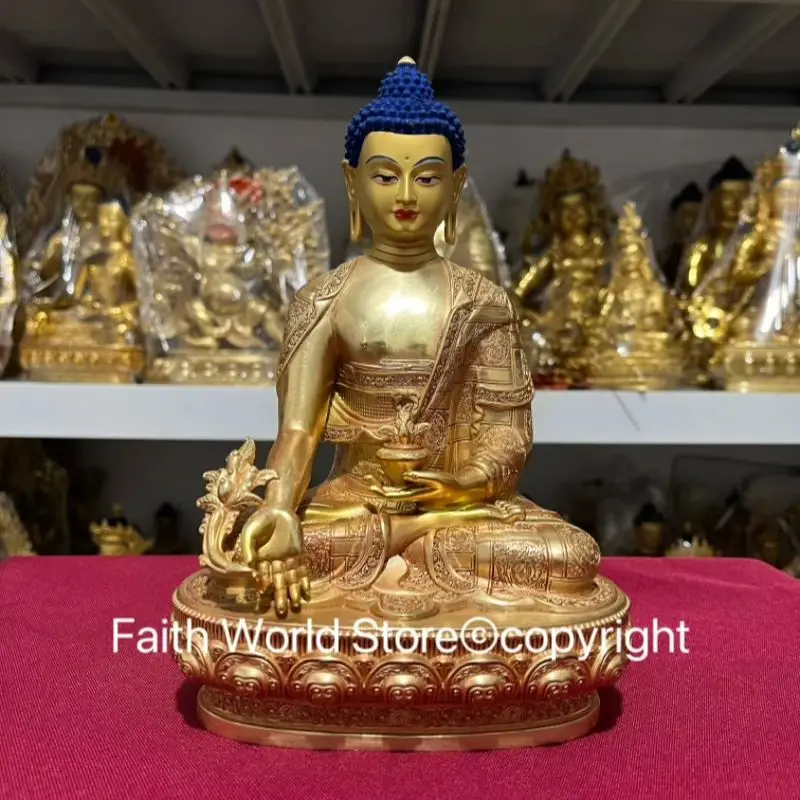 the Medicine Buddha Tathagata Buddha statue 2024 TOP GOOD Tibet Thailand temple HOME family protection Bless healthy safe