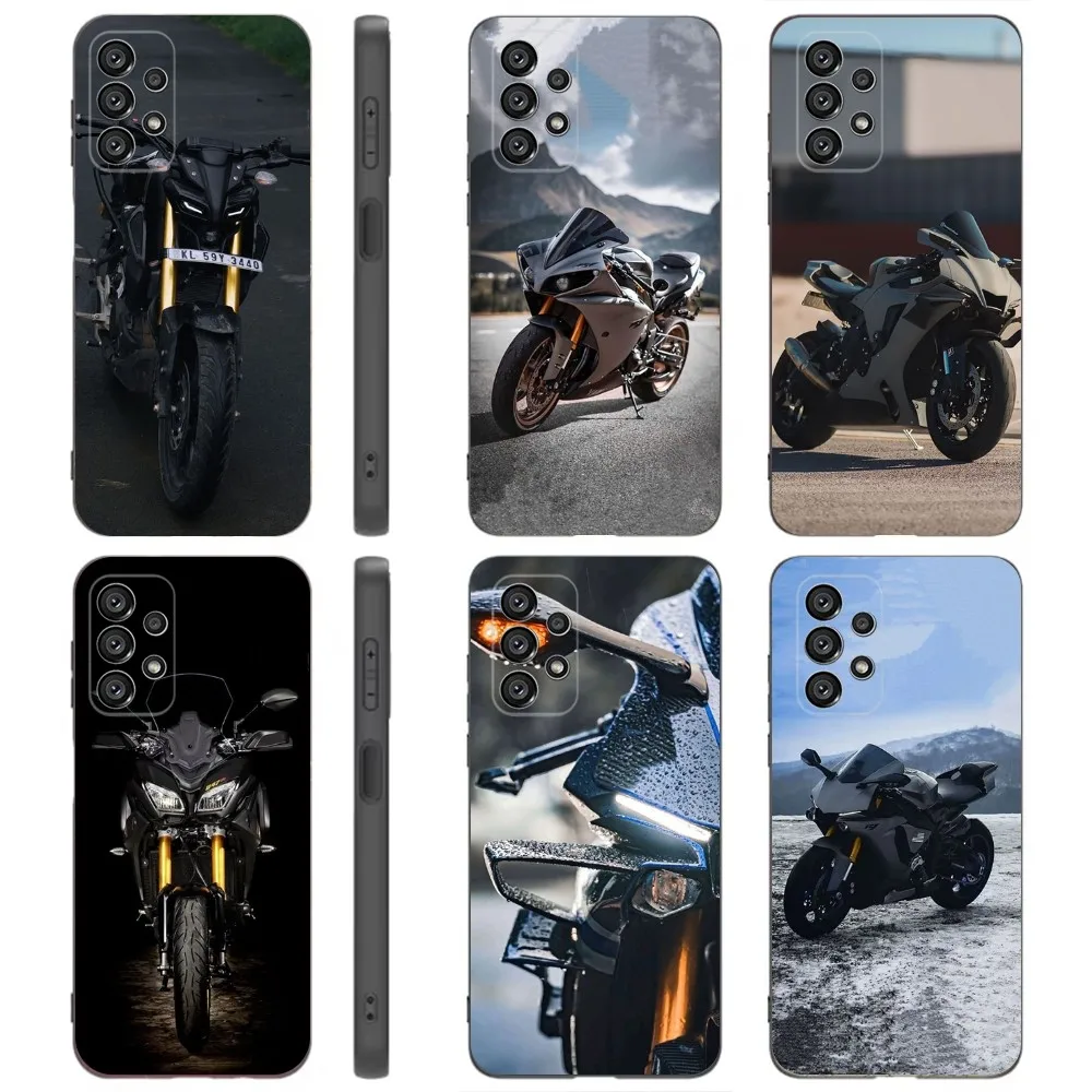 Motorcycle Y-YAMAHAS  Phone Case For Samsung Galaxy A91,A80,A73,A72 ,A71,A53A52,A32 ,A31A22,A21s,A20,Black Cover