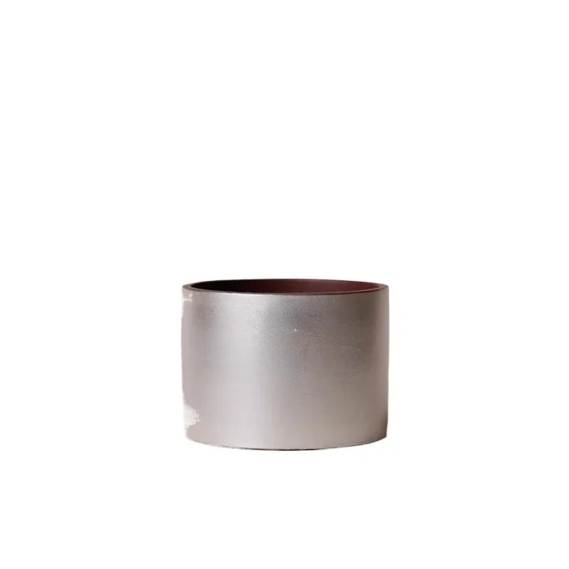 Fanghua purple sand purple mud, silver craftsmanship, tea tray dry brewing tray teapot pot bearing