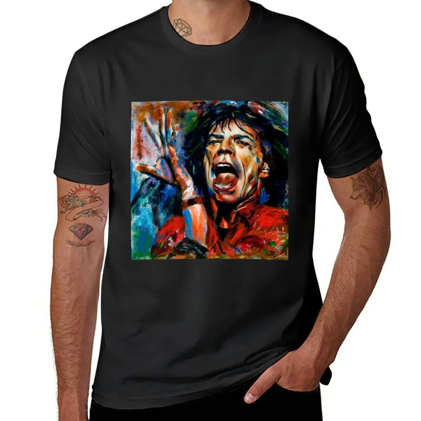 mick jagger T-Shirt sublime blanks graphics mens big and tall t shirts