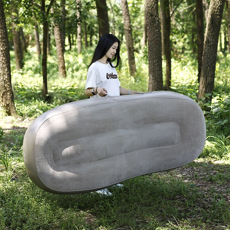 Divano gonfiabile da viaggio per famiglie con divano gonfiabile automatico per persona singola da campeggio all'aperto portatile