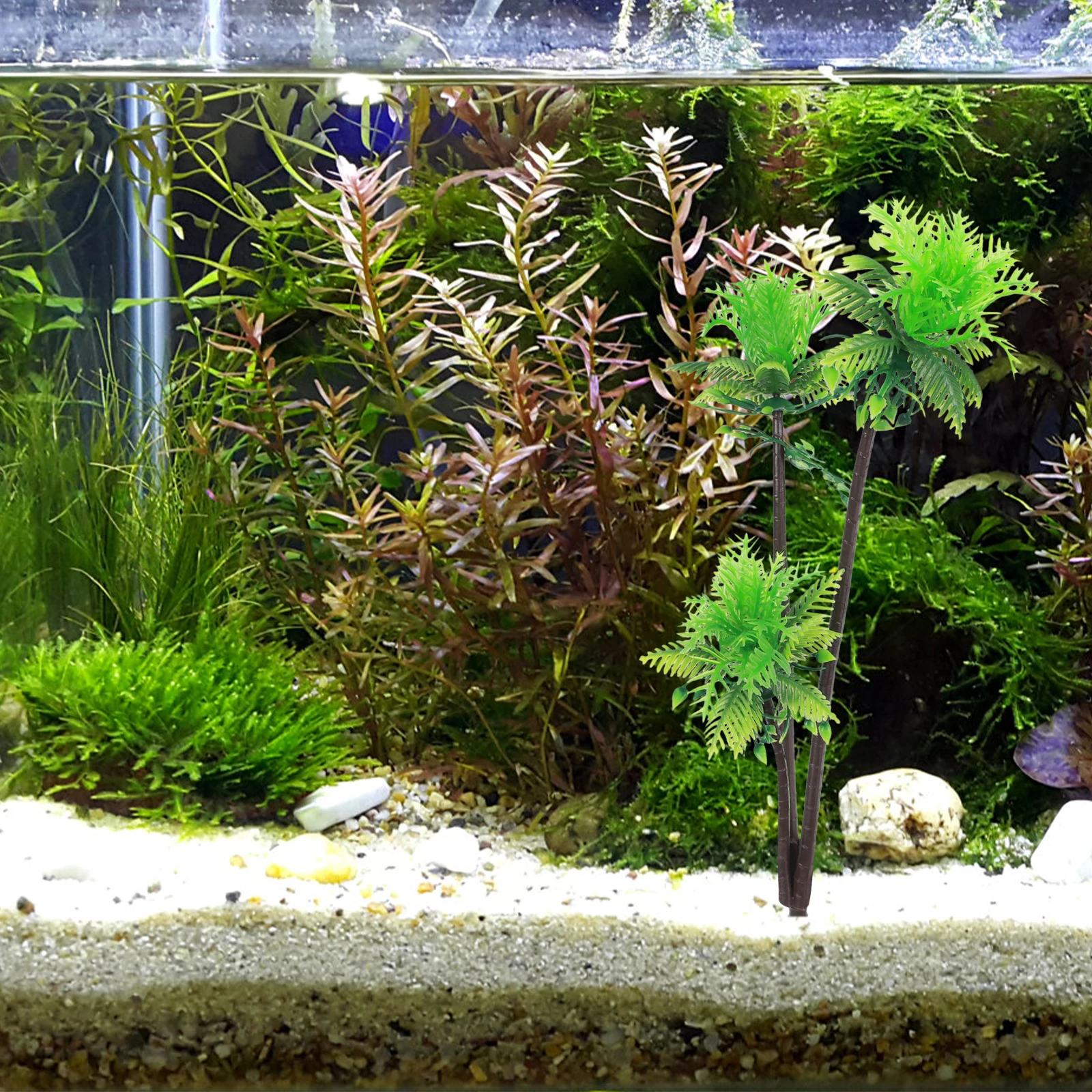 

Plastic Coconut for Aquarium Fish Tank Supply Fish Tank Plastic Decor S Table Decoration Safe Lightweight Storage