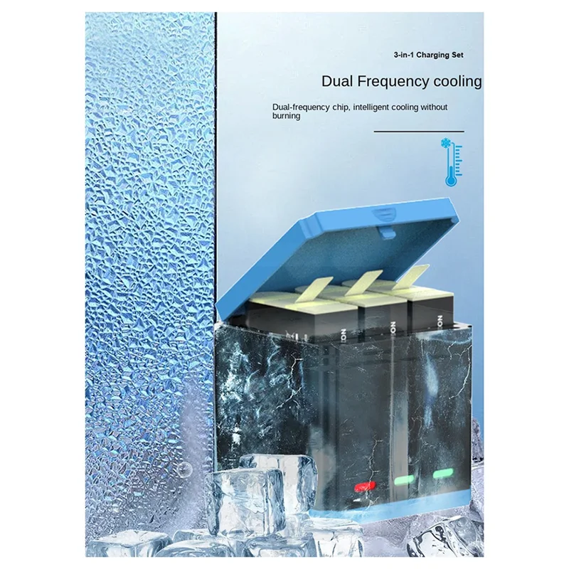 ABKI-Sheingka для экшн-камеры Gopro Hero 11 10, чехол для зарядки аккумулятора, комплект чехла для хранения зарядного устройства