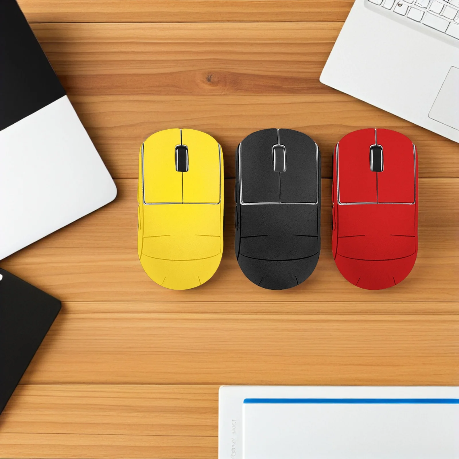 

3set Wireless Mouse Grip Stickers Anti-Slip Sweat-Proof Protective Skin For Gaming Office Non-Slip Mouse Pad Grip Decal Cover