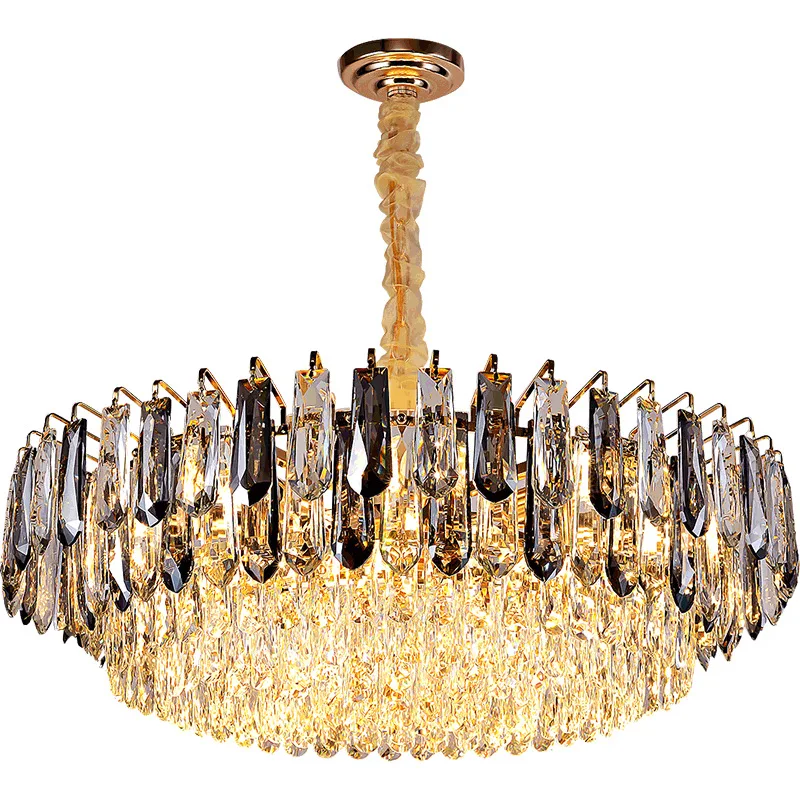 

Postmodern light luxury LED restaurant lamps, smoky gray long restaurant simple style