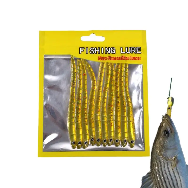 Worm Swimbait Fishing Soft Lure Realistic Fake Earthworm Simulation Bait For Fishing Lovers Men Father Boyfriend