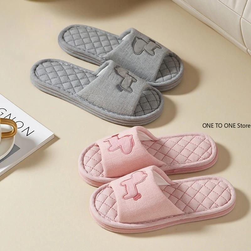 

Wholesale New Pure Cotton Thiened Tee-Layer Simple Ex Soft Bot Noise Reduction Indoor Home Floor Slippers Couple Home Mix Order
