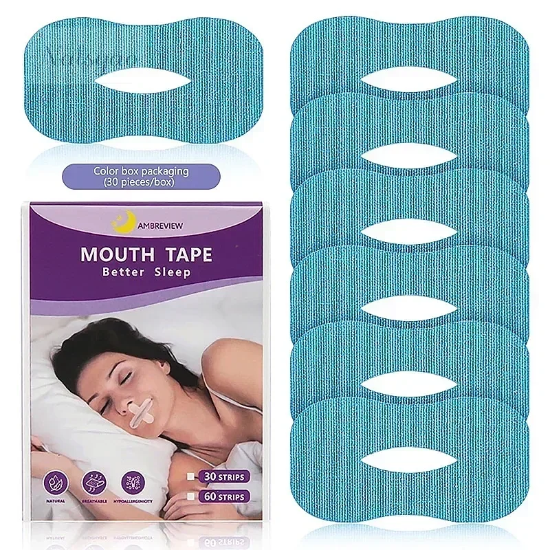 10/30Pcs Anti Snoring Sleep Strips Gentle Mouth Seal Tape Stop Snore Mouth Correction Sticker for Better Sleep Wholesale