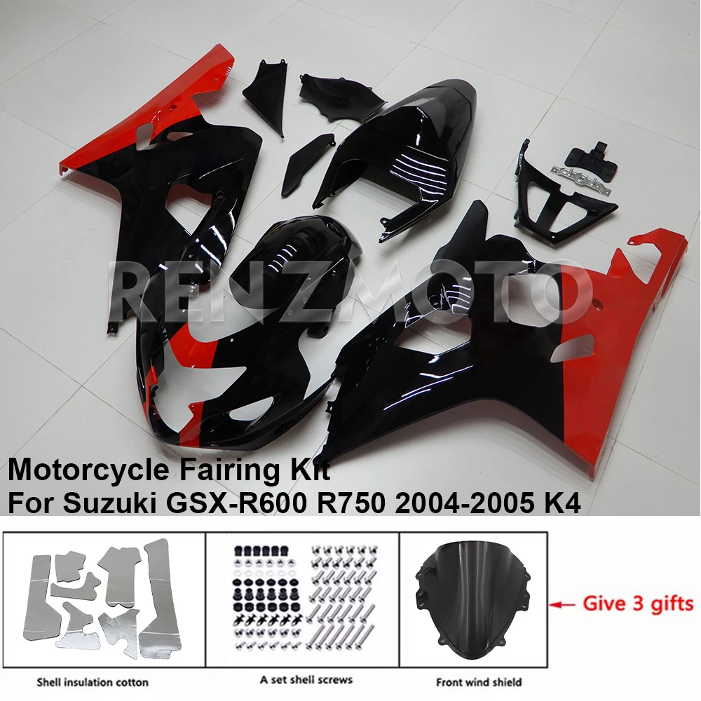 

Комплект для кузова мотоцикла, обтекатель для Suzuki GSX-R600 R750 2004 2005 K4 K5, пластиковый корпус