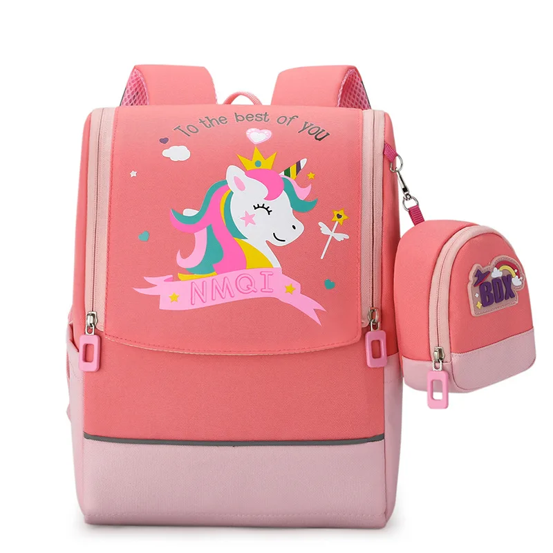 Backpack Children's Kindergarten Primary School Pupils Cartoon Schoolbag +Coin Purse 4-8 Years Old Space Series Bag