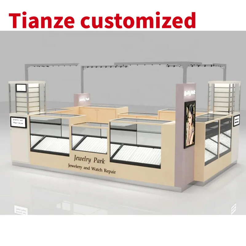 (customized)YOUYUAN Professional mall kiosk design jewelry shop counter design images