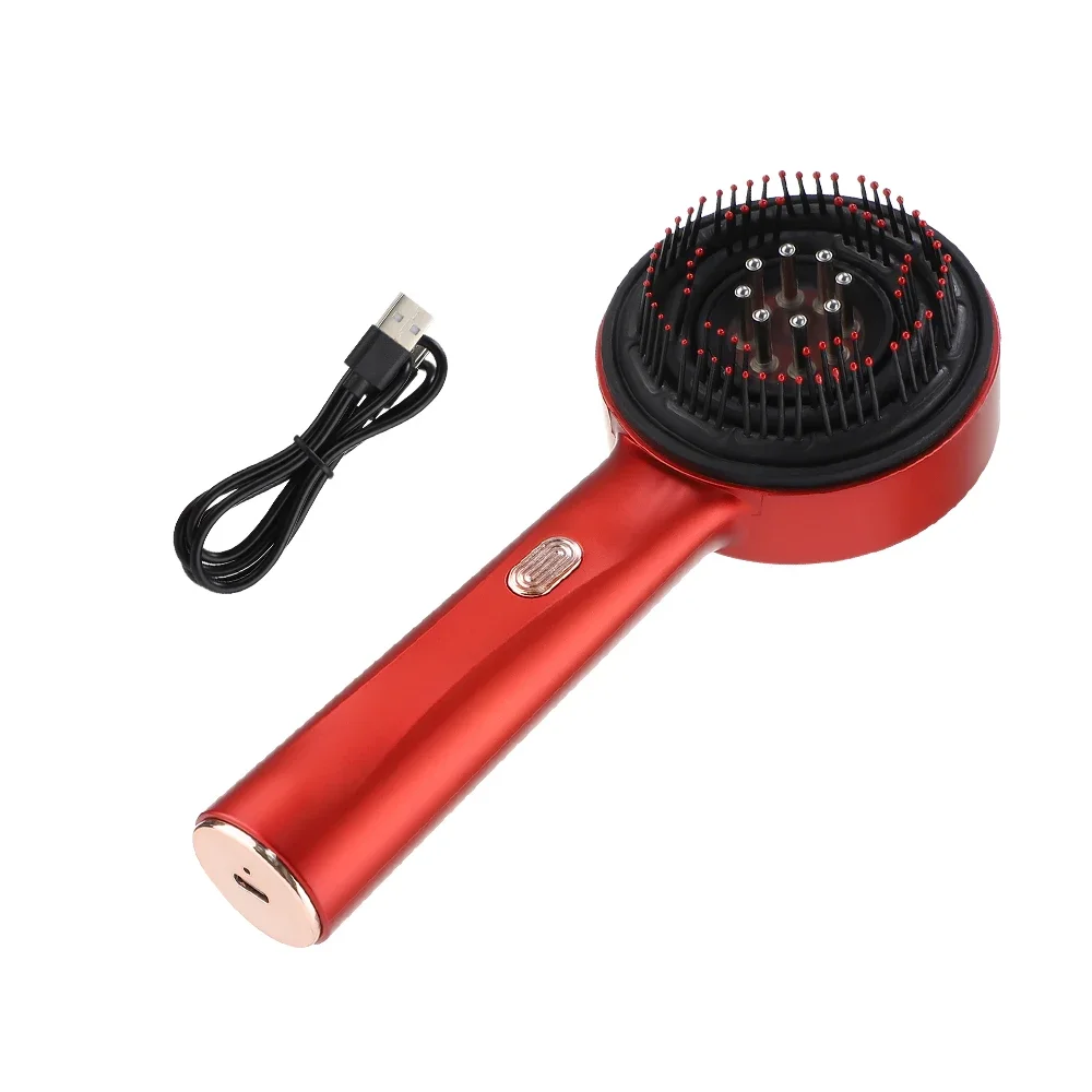 3 Modes Electric Massage Comb Portable Red Light Laser Comb for Hair Follicle Hair Follicles On The Head Essence Oil Applicator