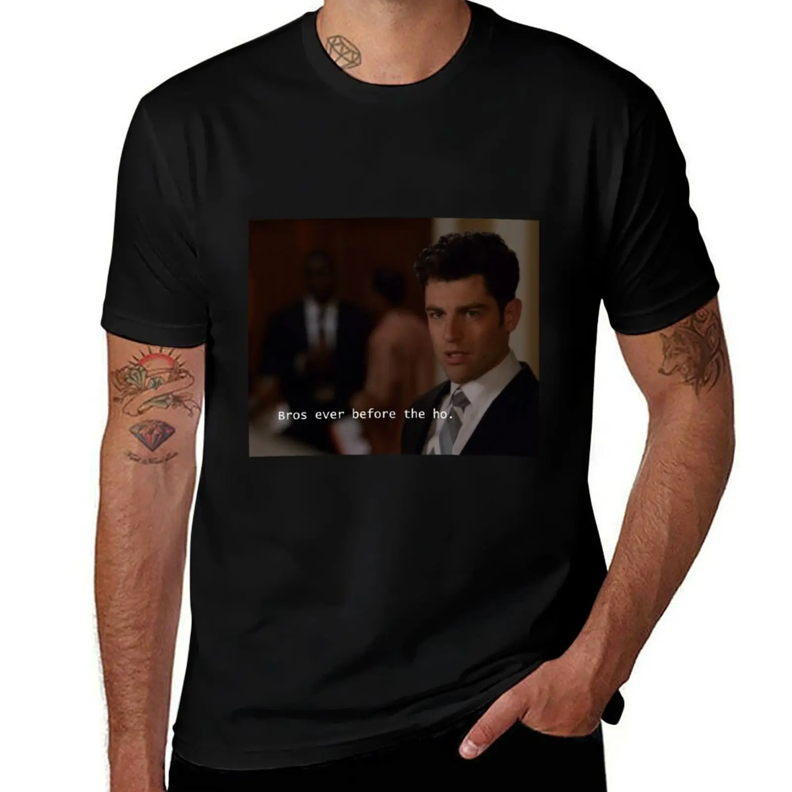 

Schmidt (new girl) T-Shirt sweat anime figures shirts graphic mens t shirts top quality