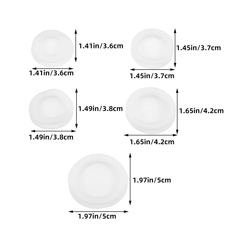 20 Pcs Piggy Bank Stopper White Rubber Cover Universal Replacement Sealing Term Use Versatile Container