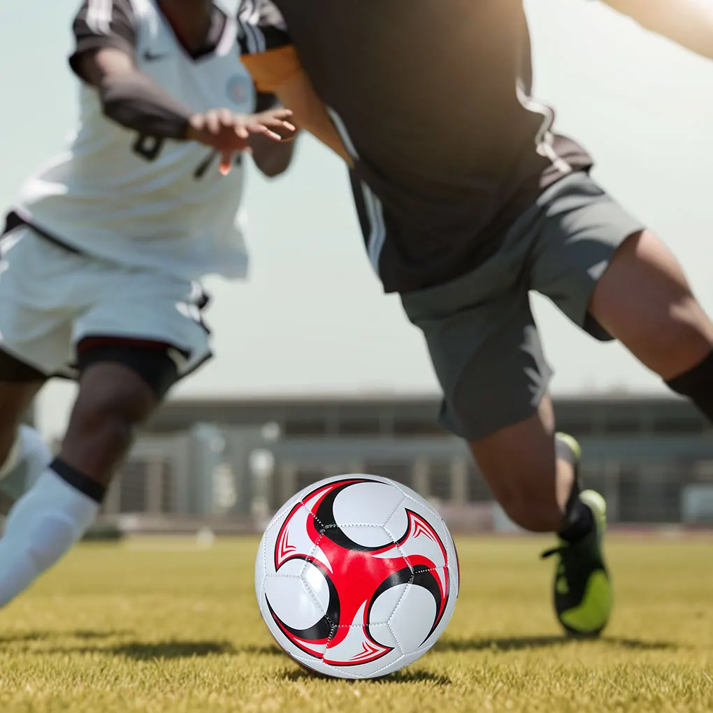 Pallone da calcio con cuciture fini Taglia 5 Calcio cucito a macchina per forniture per la pratica di sport all'aria aperta Partita di allenamento della lega di calcio