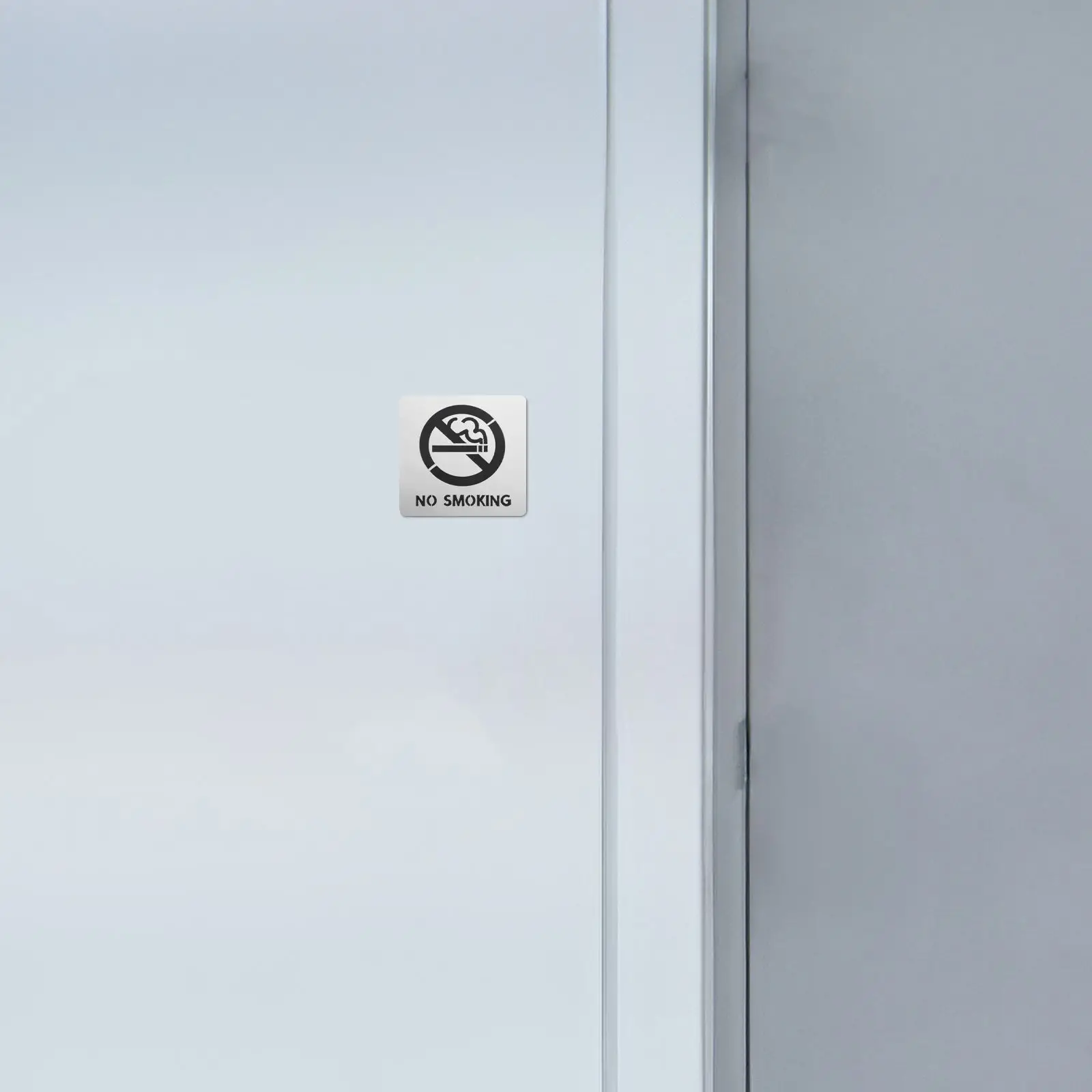 لا توجد علامات التدخين ملصقات ذاتية اللصق للحمام المكتبي والأماكن العامة مادة مقاومة للماء وإشارة واضحة للأعمال