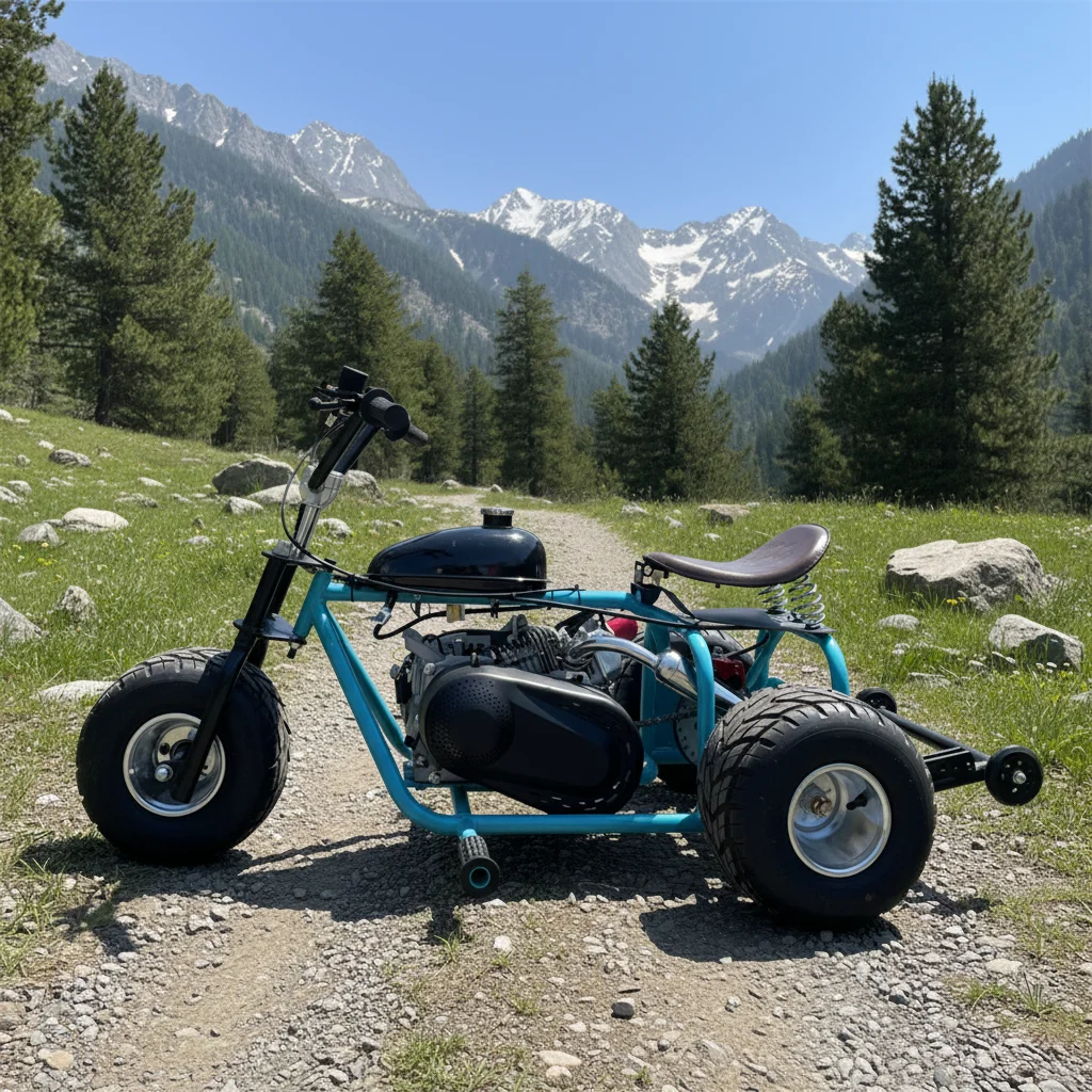 Compact Mini Pedal Go Kart Gas-Powered 4-Stroke Chain-Drive Racing For Thrilling Outdoor Rides