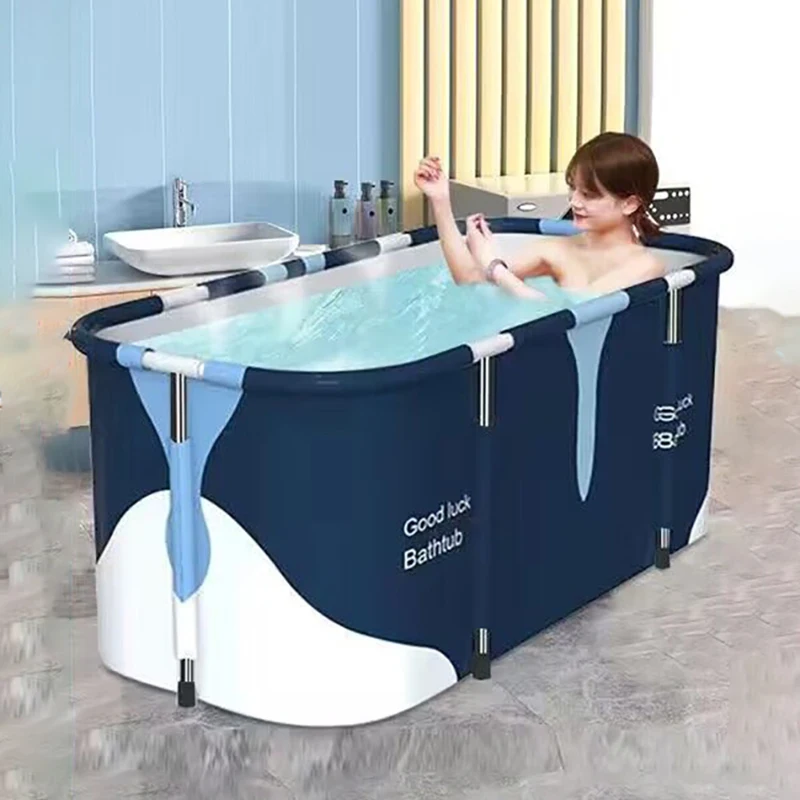 Foldable Bathtub Portable Plastic Bathtub Adult SPA Bathing Tubs Large Bath Bucket Children Swimming Pool Home