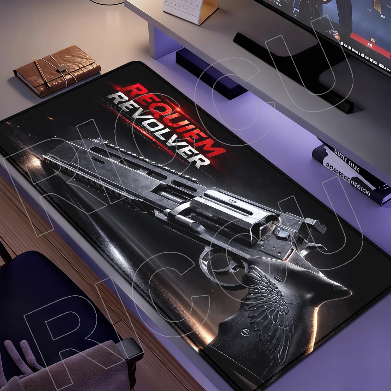 

Большой игровой нескользящий коврик для мыши XXL HD с принтом Resident Evil Requiem, прочный резиновый коврик для клавиатуры, настольный коврик для ноутбука, аксессуары для ПК