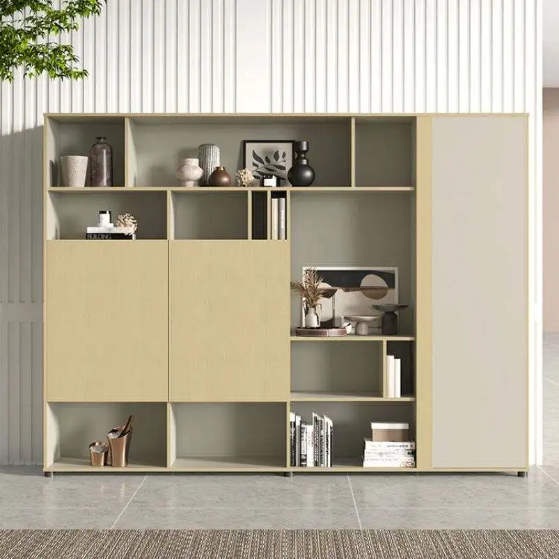 Z DU'S Large Modern Cabinet With Multi-functional Storage Space Design, Serving As Both Bookcase And Display Cabinet.Z