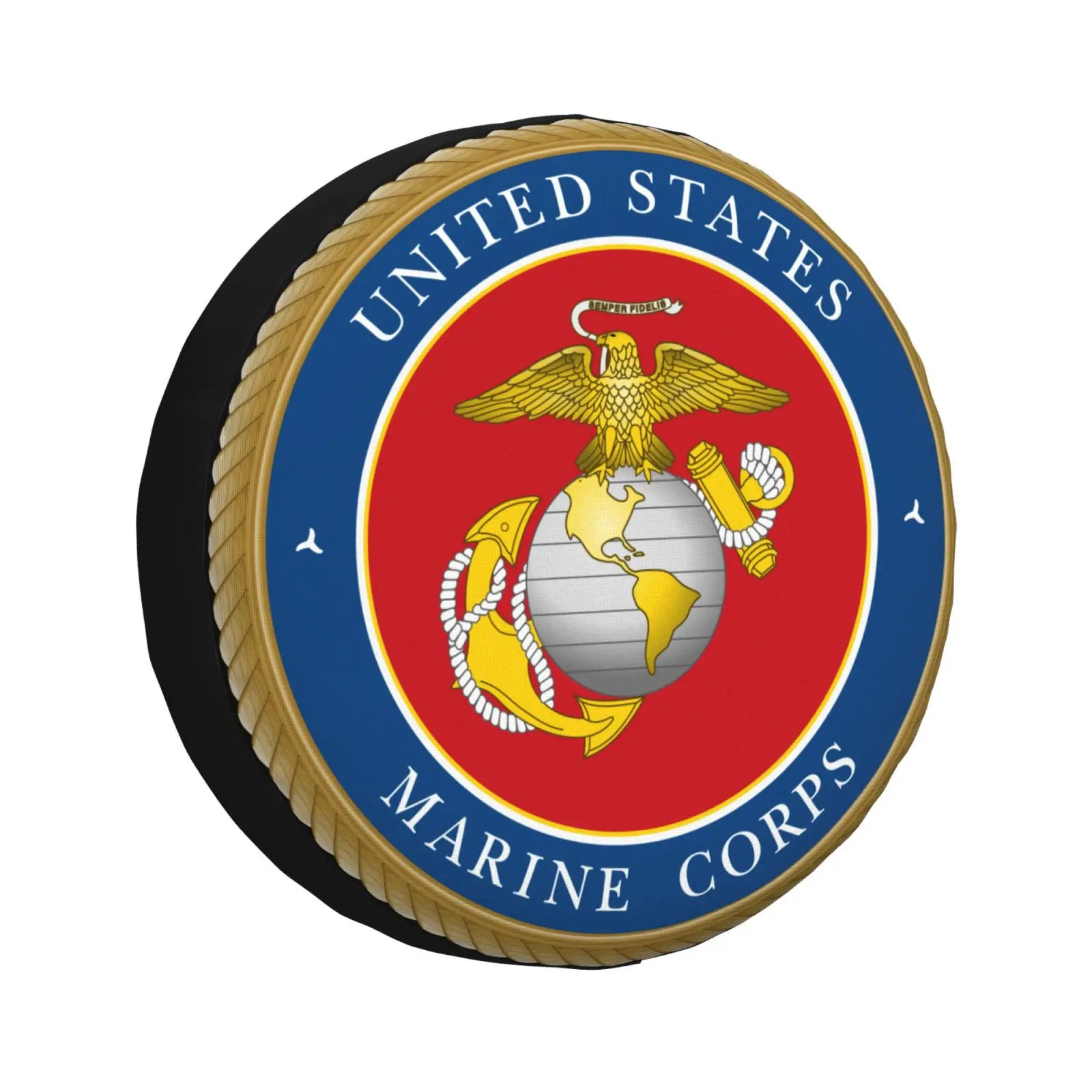 

United States Marine Corps Spare Wheel Cover Universal Fit for Hummer 4WD SUV Custom Tire Protector 14" 15" 16" 17" Inch