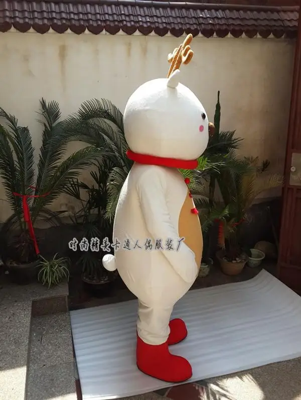 Natal novo elk mascote traje cervos dos desenhos animados natal dia das bruxas aniversário cosplay vestuário animal vestido engraçado