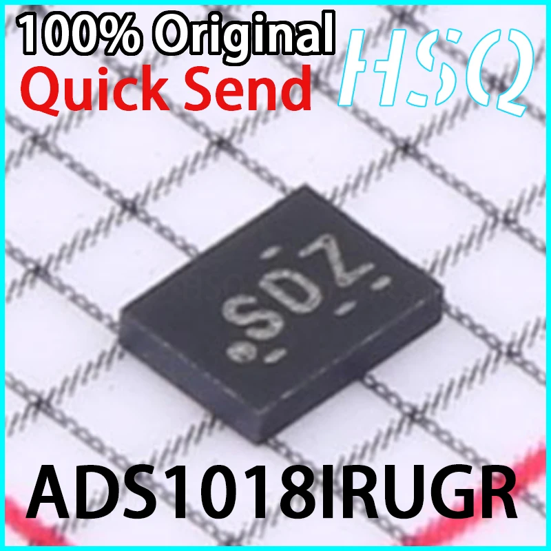 

2PCS Original ADS1018IRUGR Screen Printed SDZ QFN10 Analog-to-digital Conversion Chip ADC Brand New in Stock