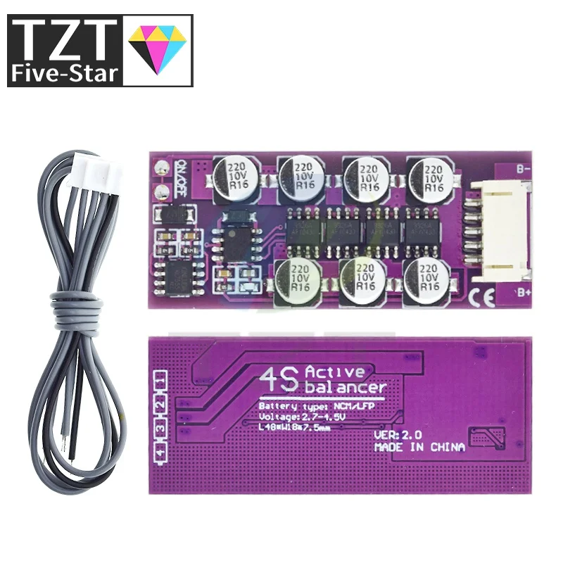 1.2A BMS 3S 4S 5S 6S 18650 Lithium Battery Active Equalization Board Li-ion LiFePo4 Balancer Energy Transfer Balance Capacitor view 4