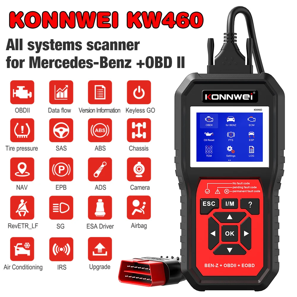 自動車診断ツール,OBD2,メルセデスベンツ,エアバッグ,オイル,abs,Pf