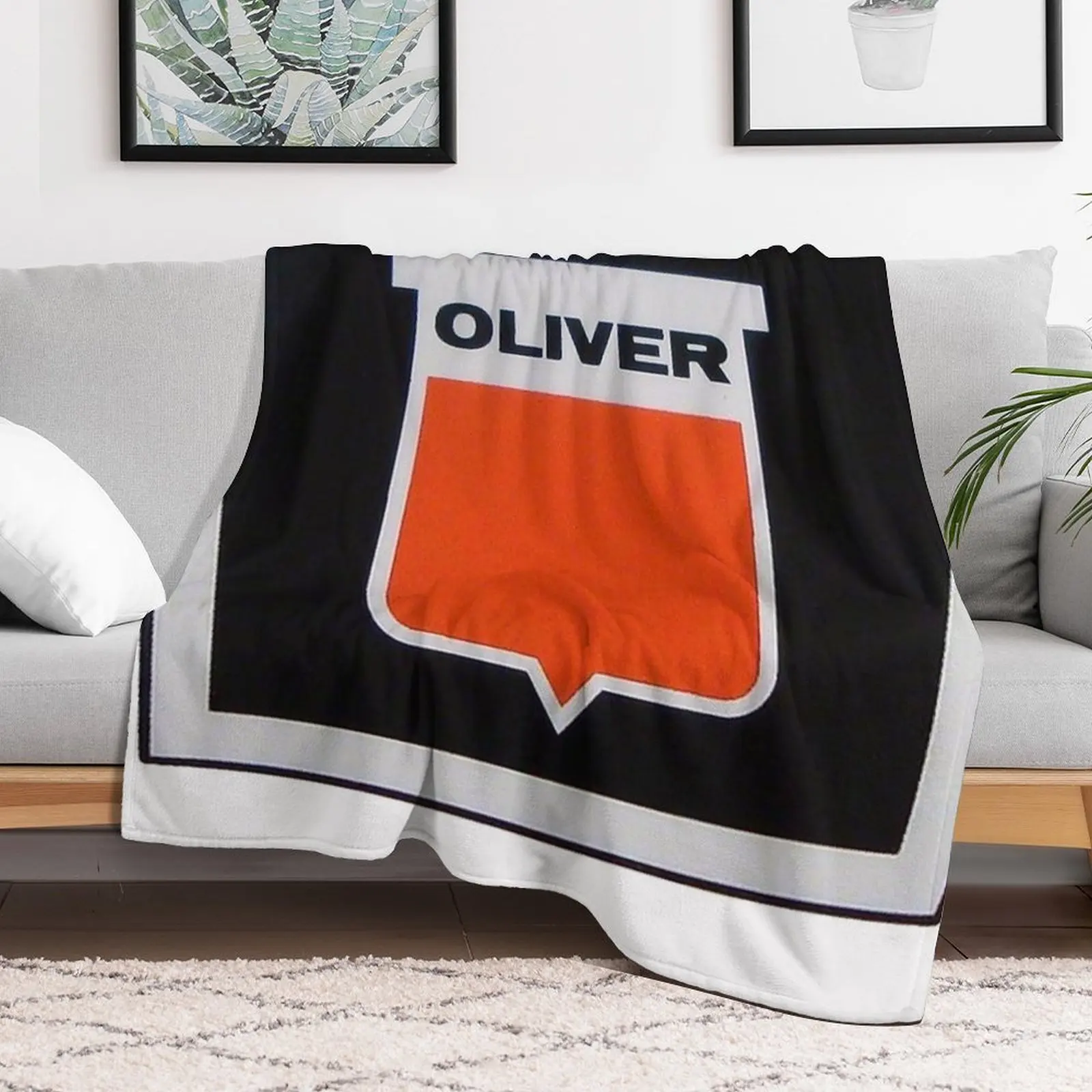 Oliver Tractor Keystone Throw Blanket