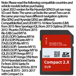 2022 / Gen 2.0 units/ for navigation SD card Kia Hyundai GEN2.0 GPS SD card navigation map SD