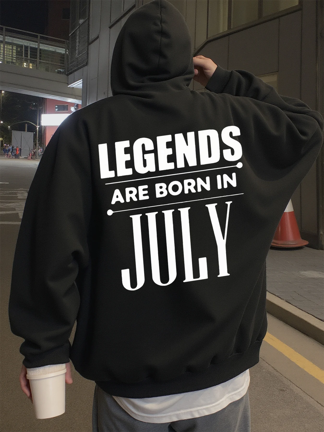 

Толстовка с капюшоном для мужчин, уличная одежда, дизайн Legend Are Born in July, графические толстовки для мужчин, подходят для ношения весной, осенью и зимой.