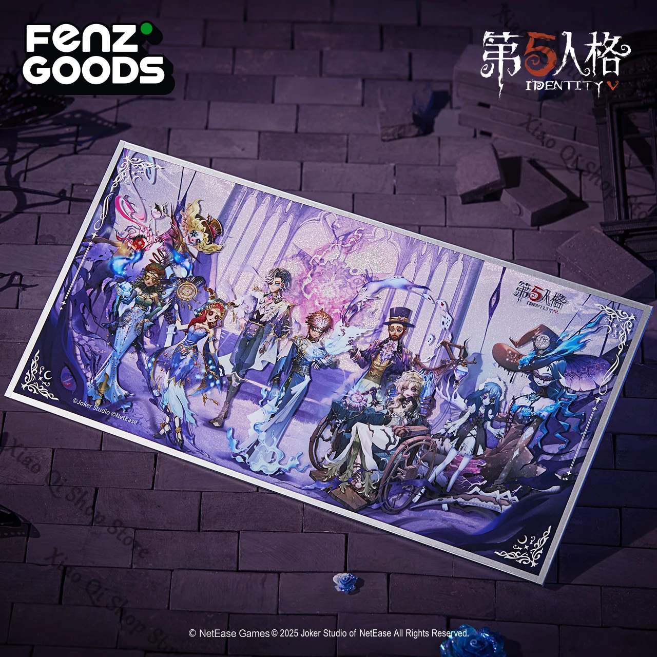 Identity V ambito serie fantasma mágico papel acrílico de color doble Flash decoración de cebolla plateada tablero de firma recoger