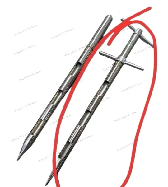 For Stainless Steel Double-tube Layered Grain Sampler Cement Sample Brazing Probe Commercial Concrete Fly Ash Corn Wheat