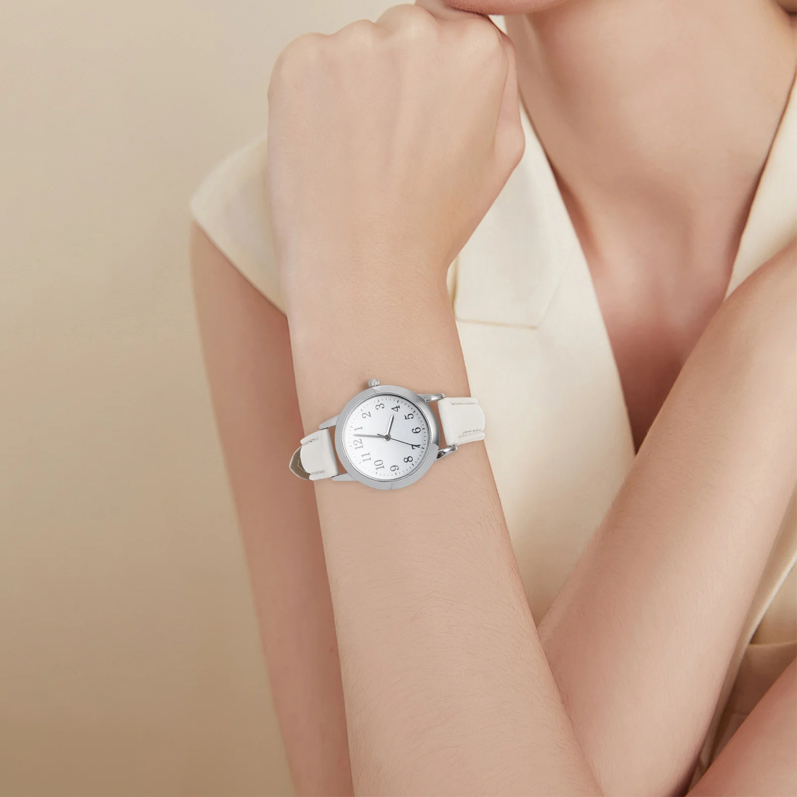 Relojes digitales para mujer, pulsera de moda, Correa informal para enfermera blanca