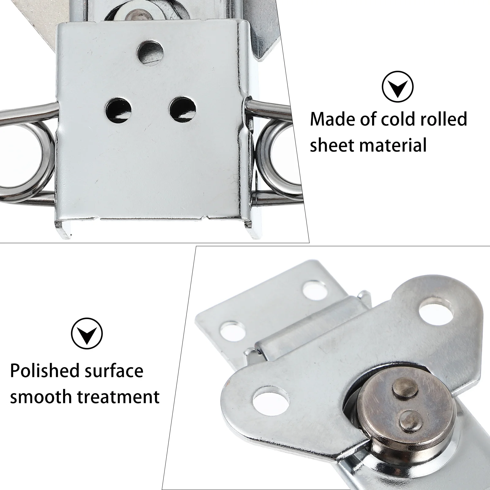 

Zinc Alloy Spring Loaded Twists Latch Clamp Mount Lock for Tool Boxes Wooden Cases Rustproof Durable Easy Install