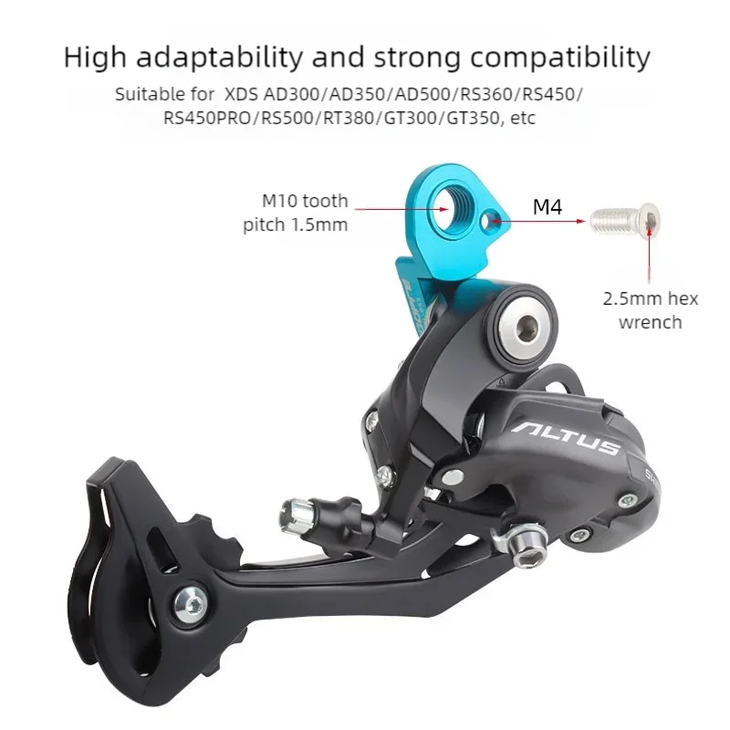 Toopre велосипедный хвостовой крюк, удлинитель задней подвески переключателя, алюминиевый MTB, рама шоссейного велосипеда, удлинитель хвостового крючка для XDS