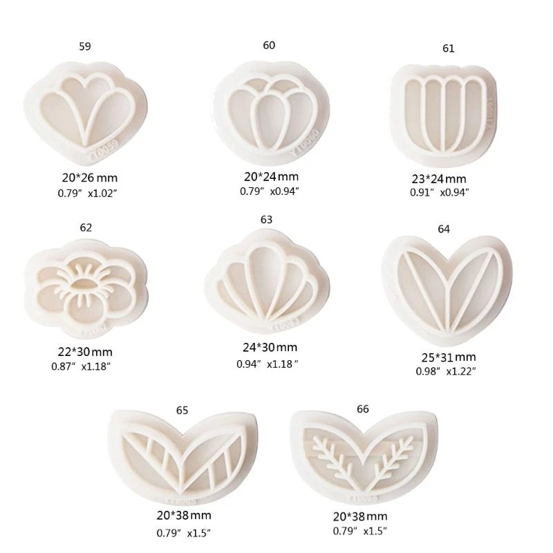 

Spring Floral Clay Cutters for Earrings Jewelry Making Flower Clay Earrings Cutters Plastic Earrings Pendant Mold Tool