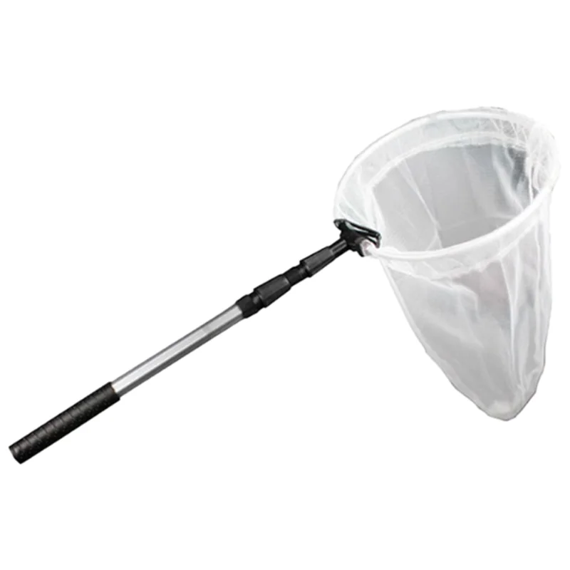 سبائك الألومنيوم سريعة قابلة للطي شبكات اليد المطاط صافي الرياضة في الهواء الطلق يطير الصيد صافي أسود صغير الأسماك جيب الشرغوف ثنائي الاستخدام