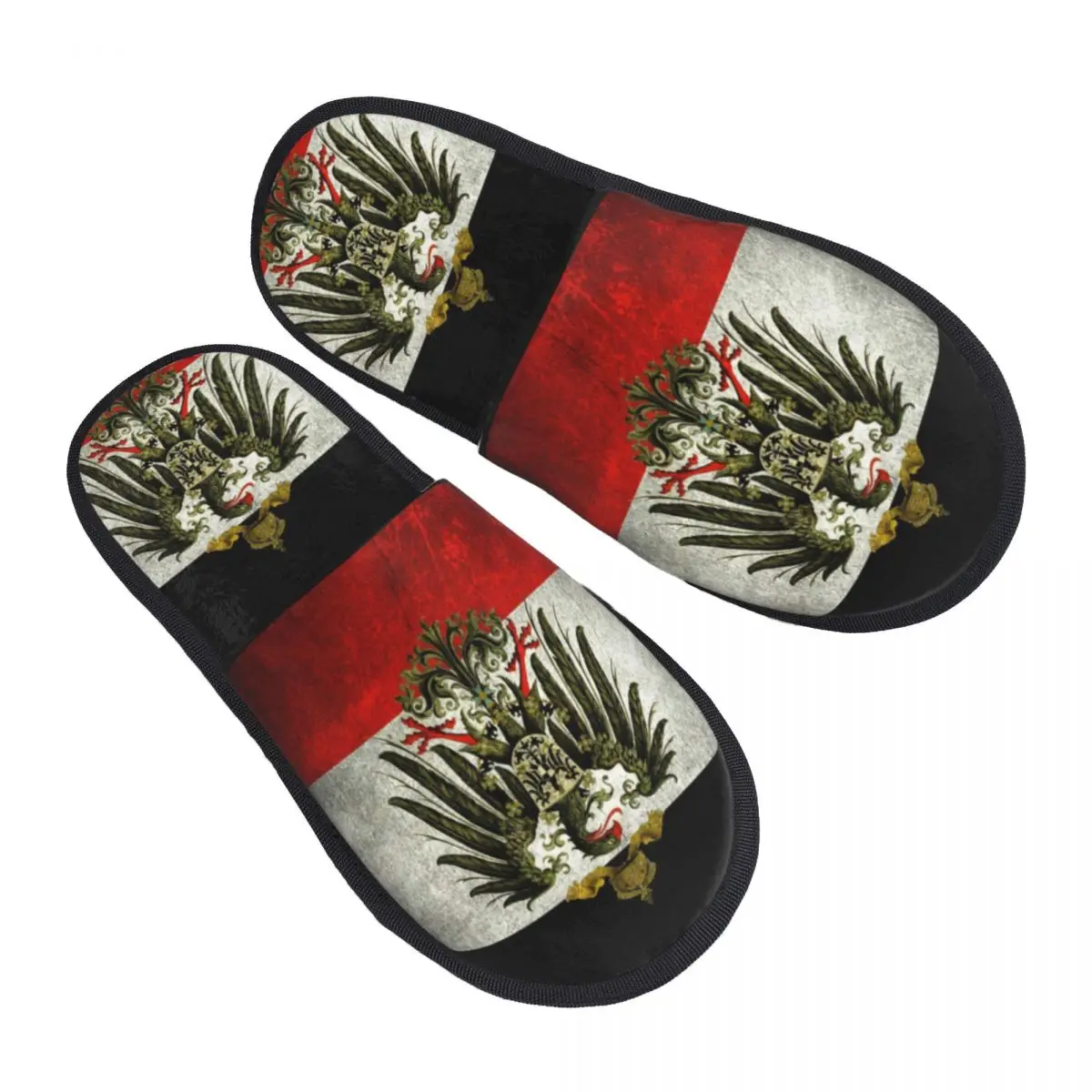 Custom German Empire Flag Germany Memory Foam Slippers Women Comfy Warm House Slippers