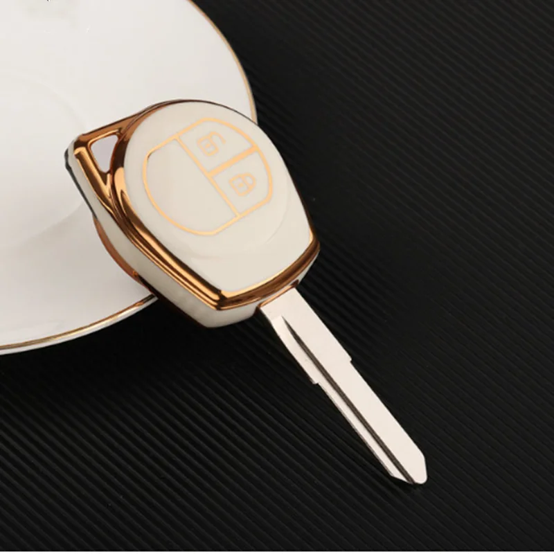 TPU Car Key Case Cover Shell Fob for Suzuki Swift Grand Liana SX4 Window Vitara Amagatarai Keychain Accessories