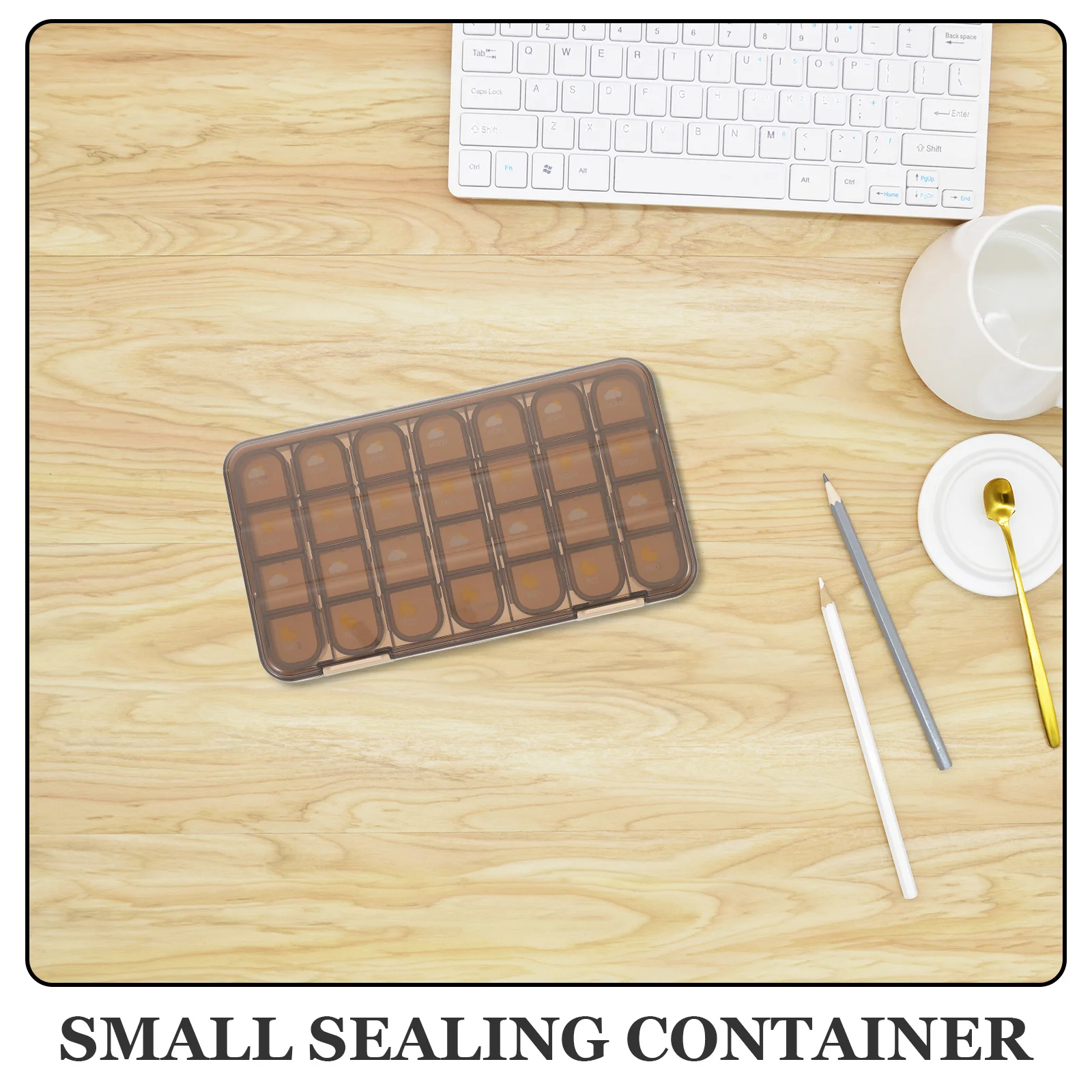 

Medicine Dispenser Portable Small Organizer Travel Case Daily Pill Box Compact Medication Container For Health Care