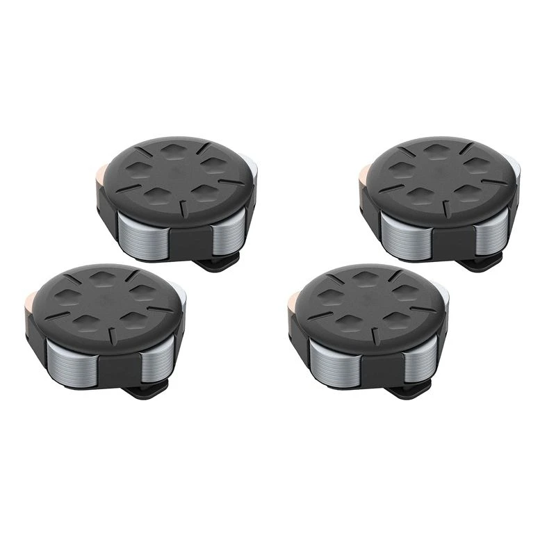 TEXU 4 Pack Coin Dispenser - Portable Coin Case With Clip, Change Holder Minimalist Coin Collection Wallet (4 Pack, Black)