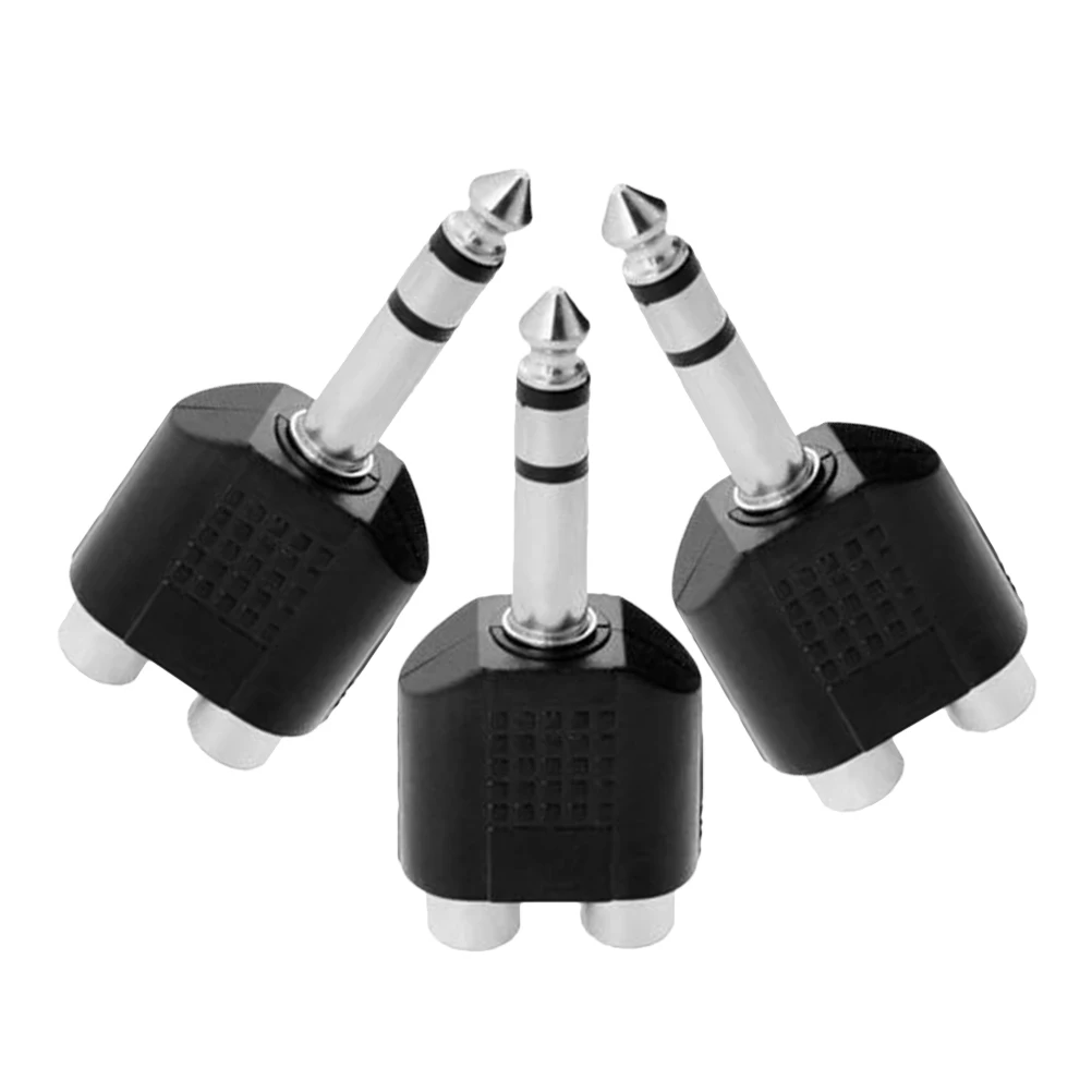 

3 Pcs Audio Adapter Rca to Speaker Wire Connectors and Adapters Binaural Converter Car Plastic